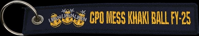 100% embroidered Patch key Ring - Image 2