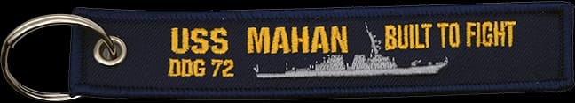 100% embroidered Patch key Ring